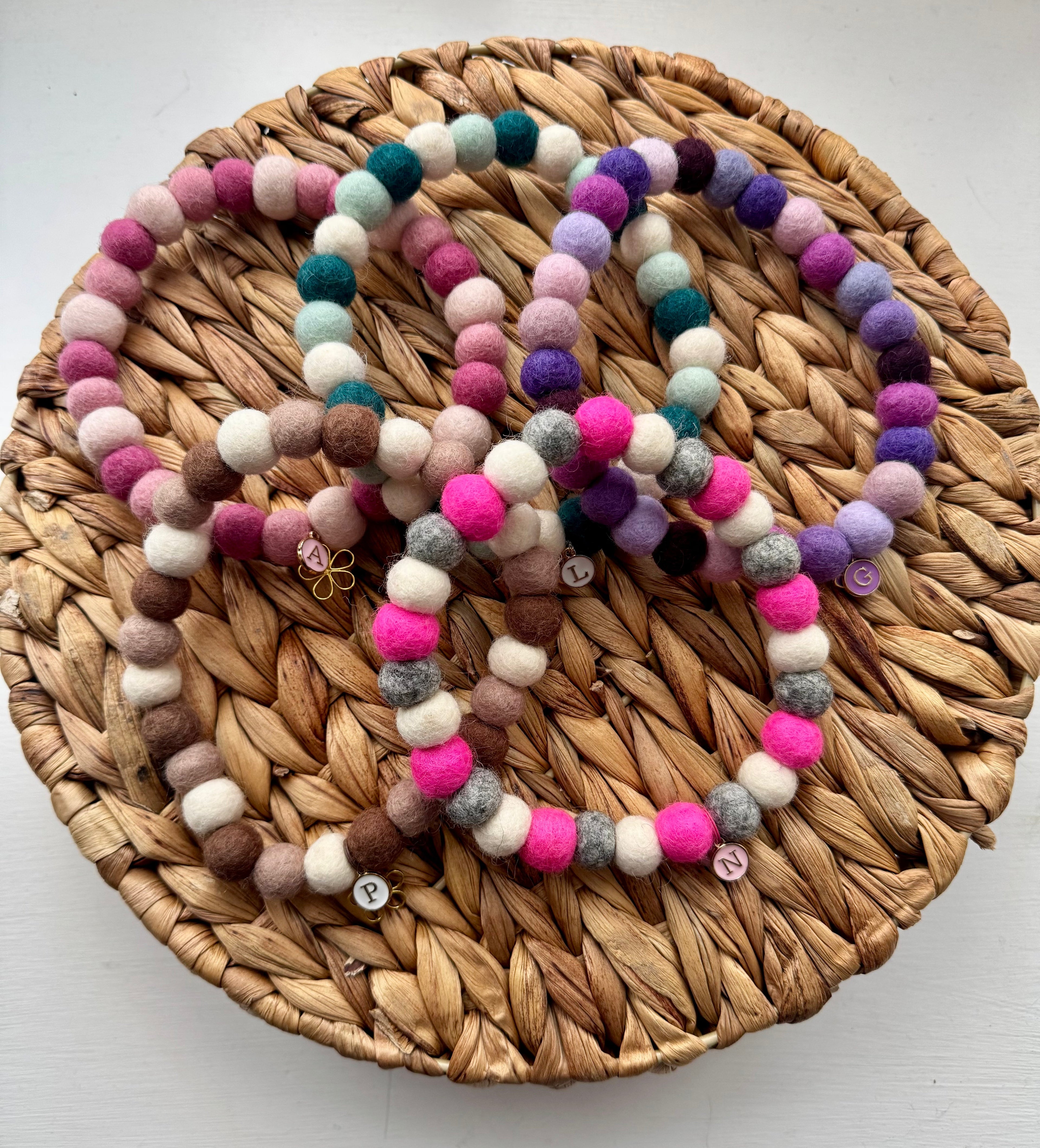 Handmade Pom Pom Collar