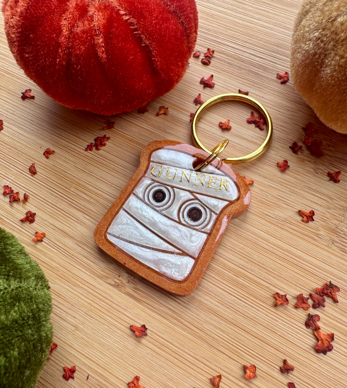 Mummy Toast resin Dog Tag