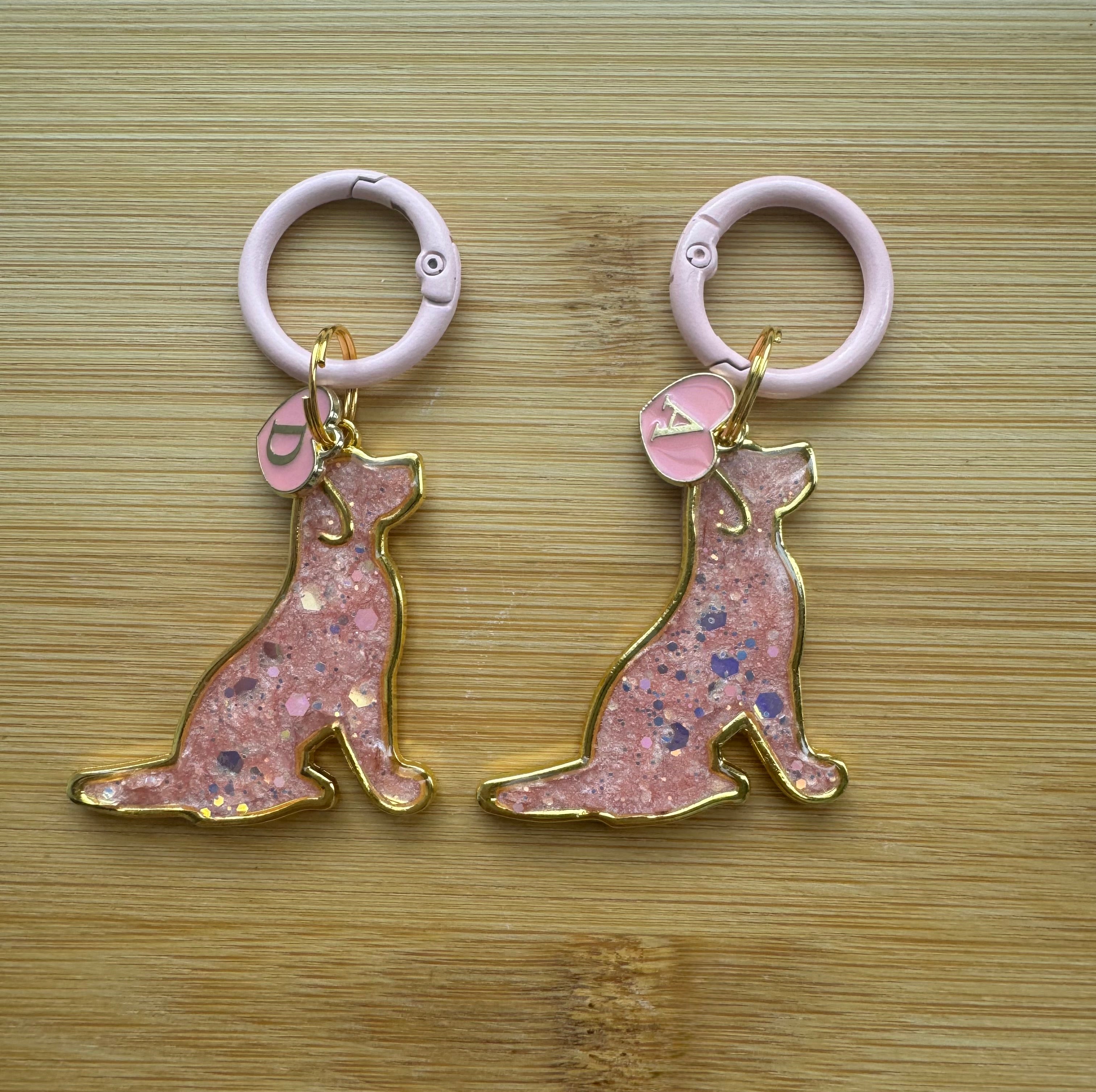 Labrador gold frame Tag