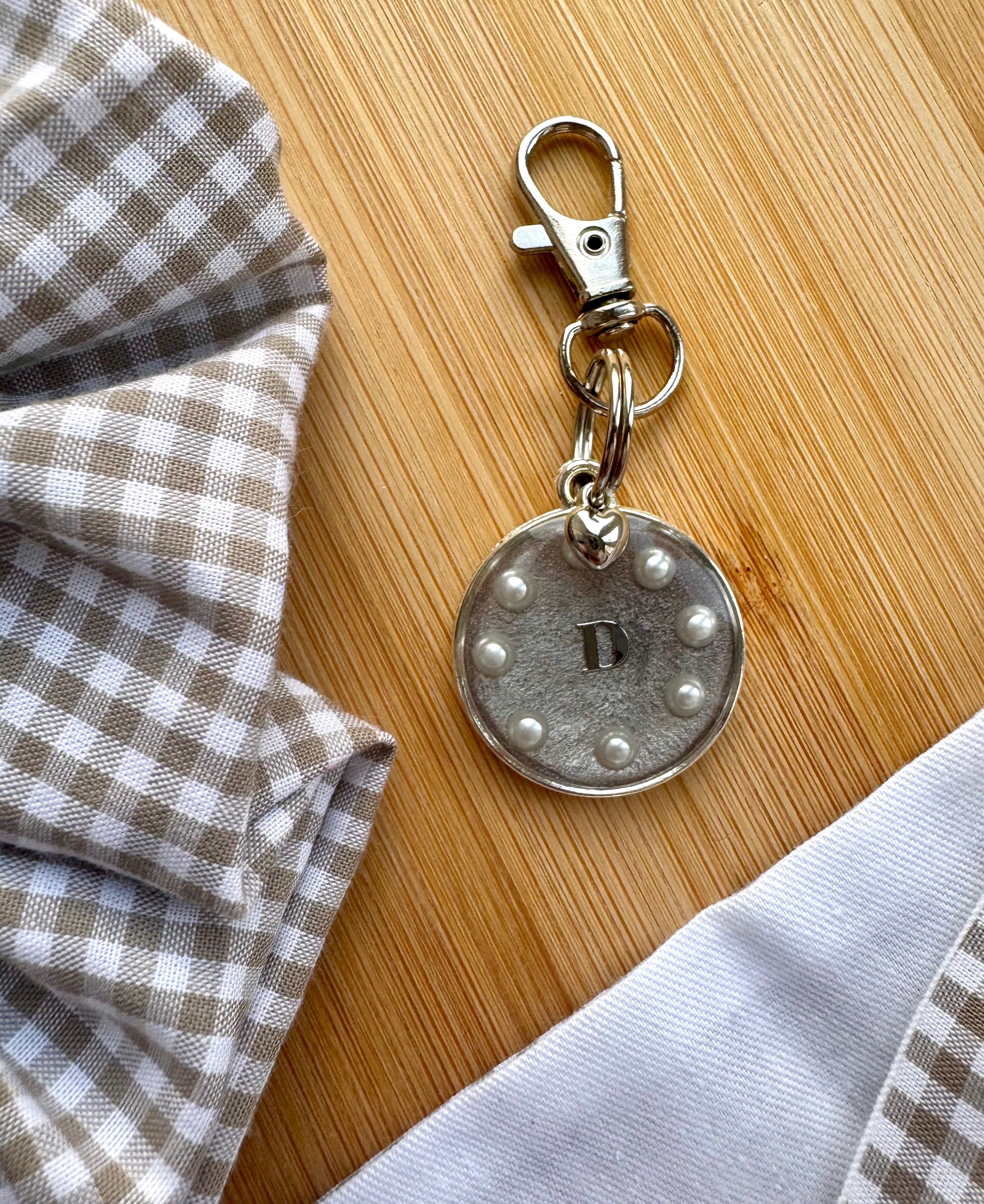 Pet Neck Tie & optional Matching hair Scrunchie and ID tag - Beige Gingham