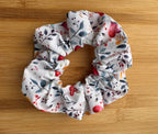 Pet Neck Tie & optional Matching hair Scrunchie - Hearts and flowers