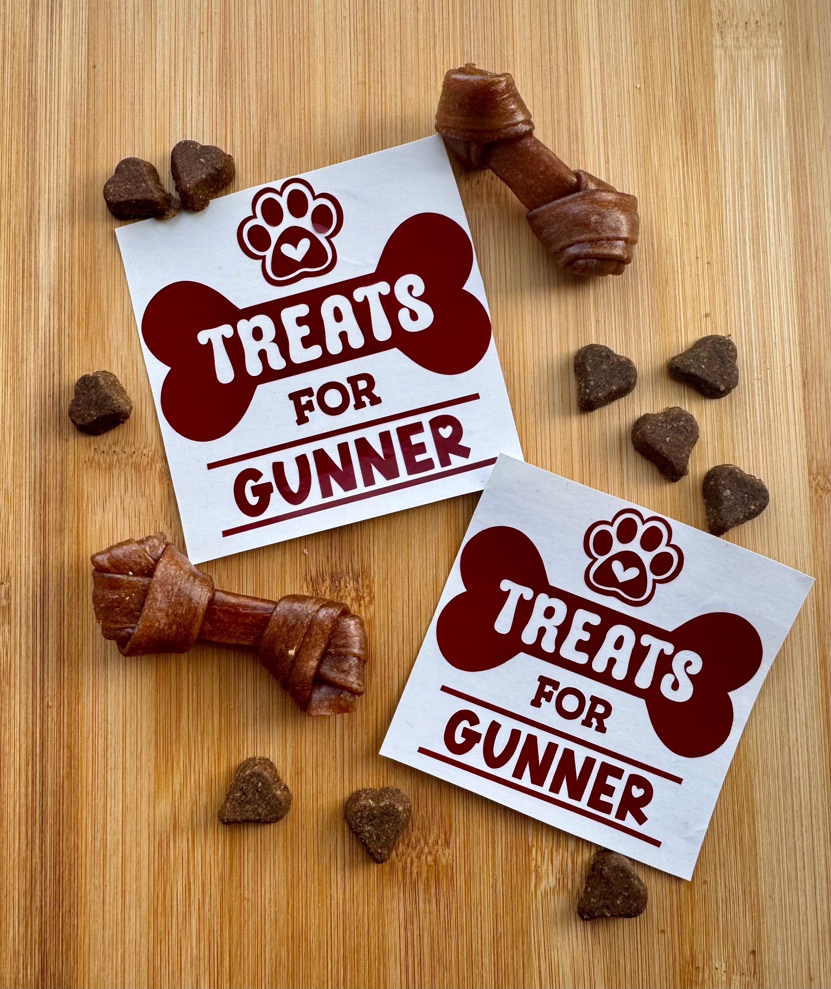 Treat Jar vinyl labels