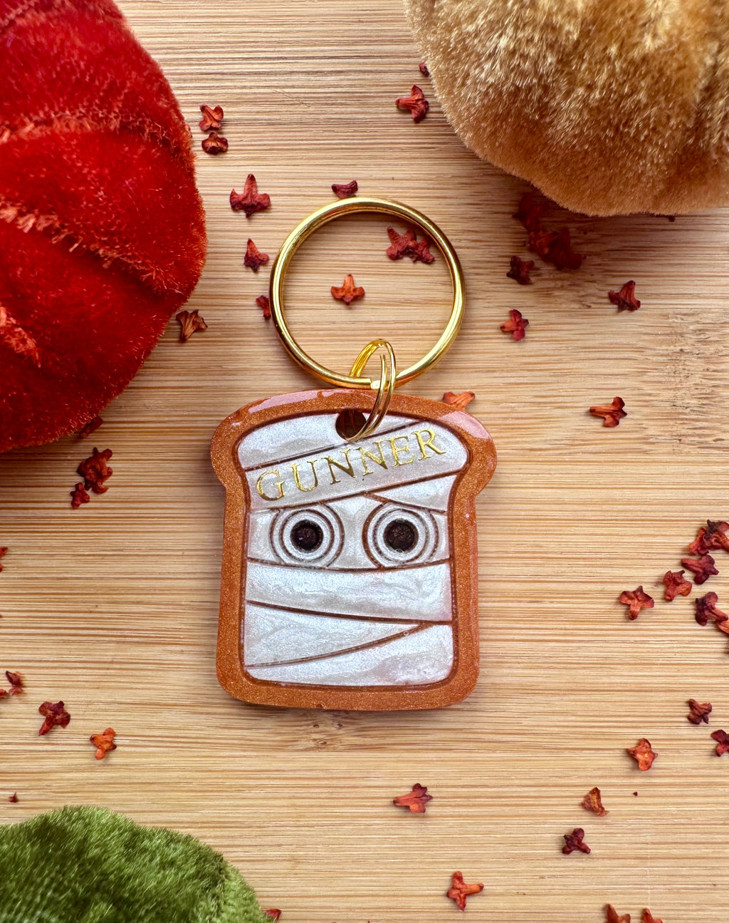 Mummy Toast resin Dog Tag