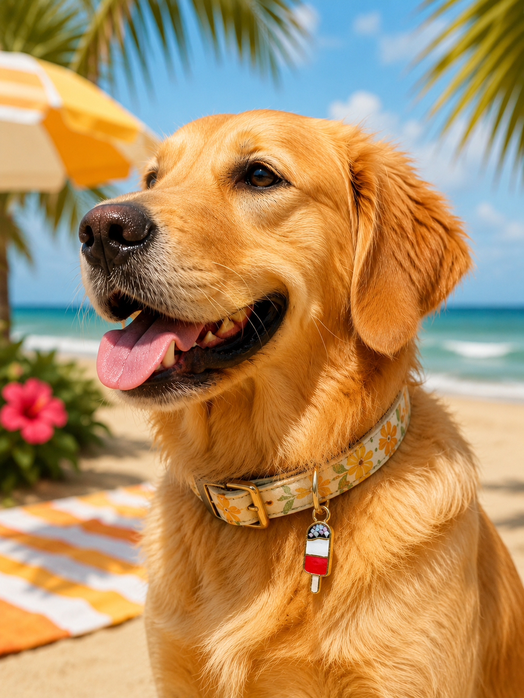 Ice Lolly & ice cream dog tag