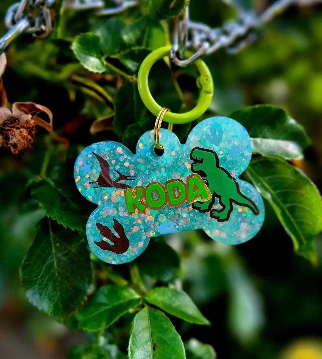 Glitter Dog Tag