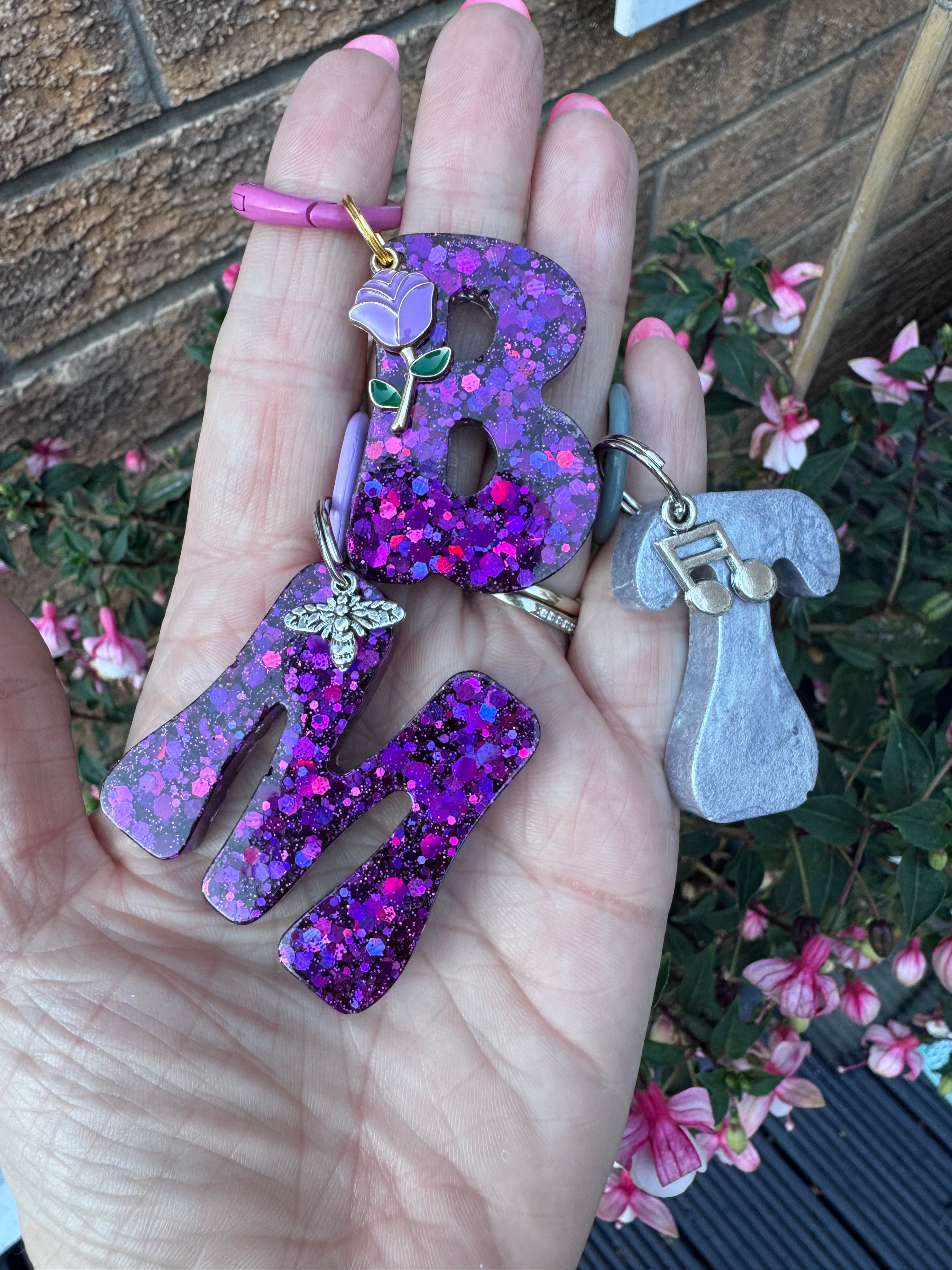 Dog ID tag Initial