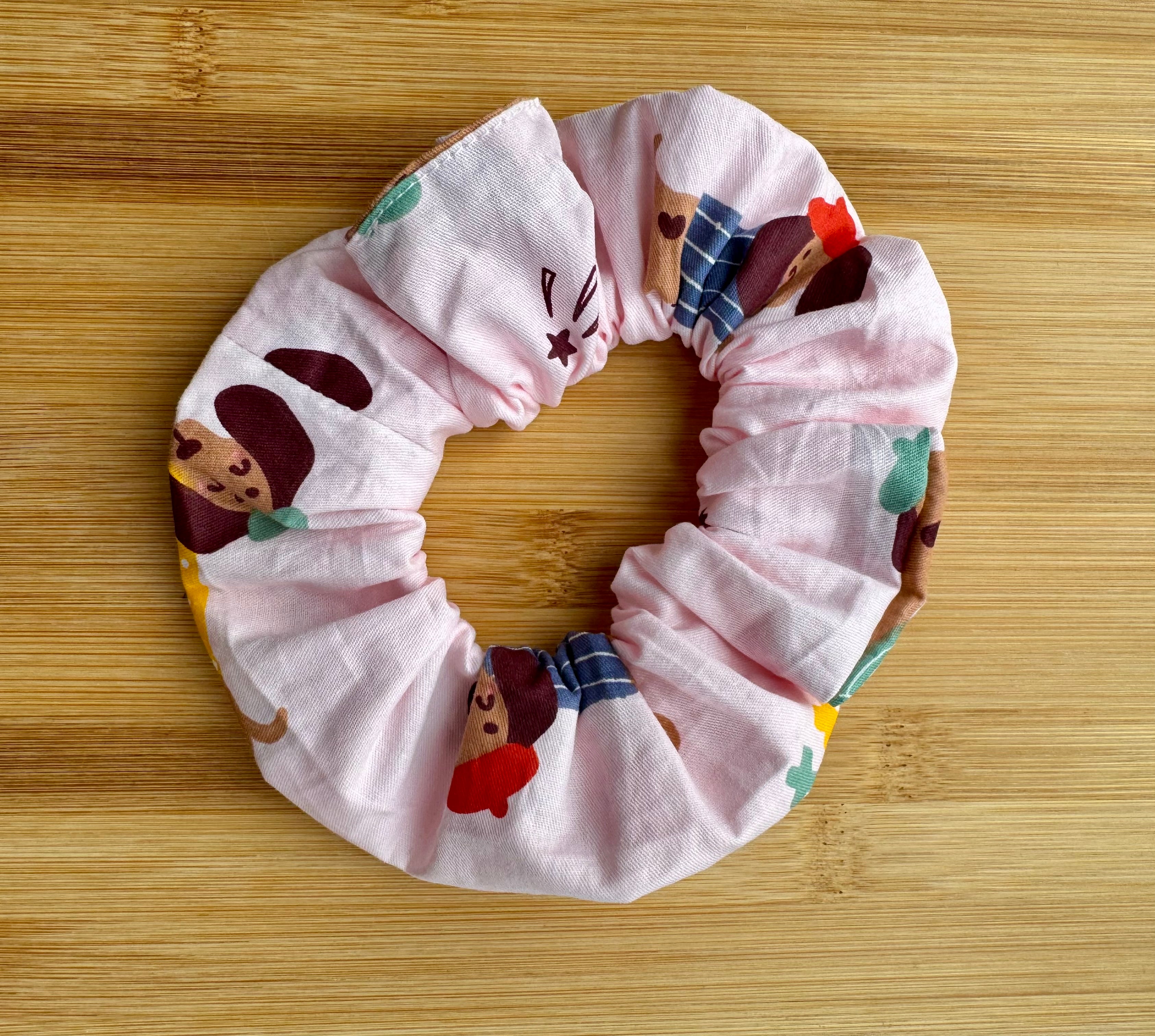 Pet Neck Tie & optional Matching hair Scrunchie - Dachshund