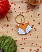 Dreamy Fox resin Dog Tag