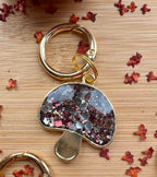 Mystic Mushroom Gold Framed Dog Tag