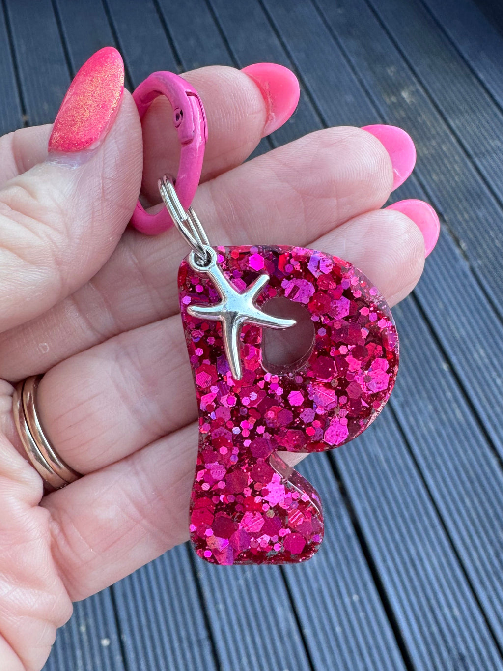 Dog ID tag Initial