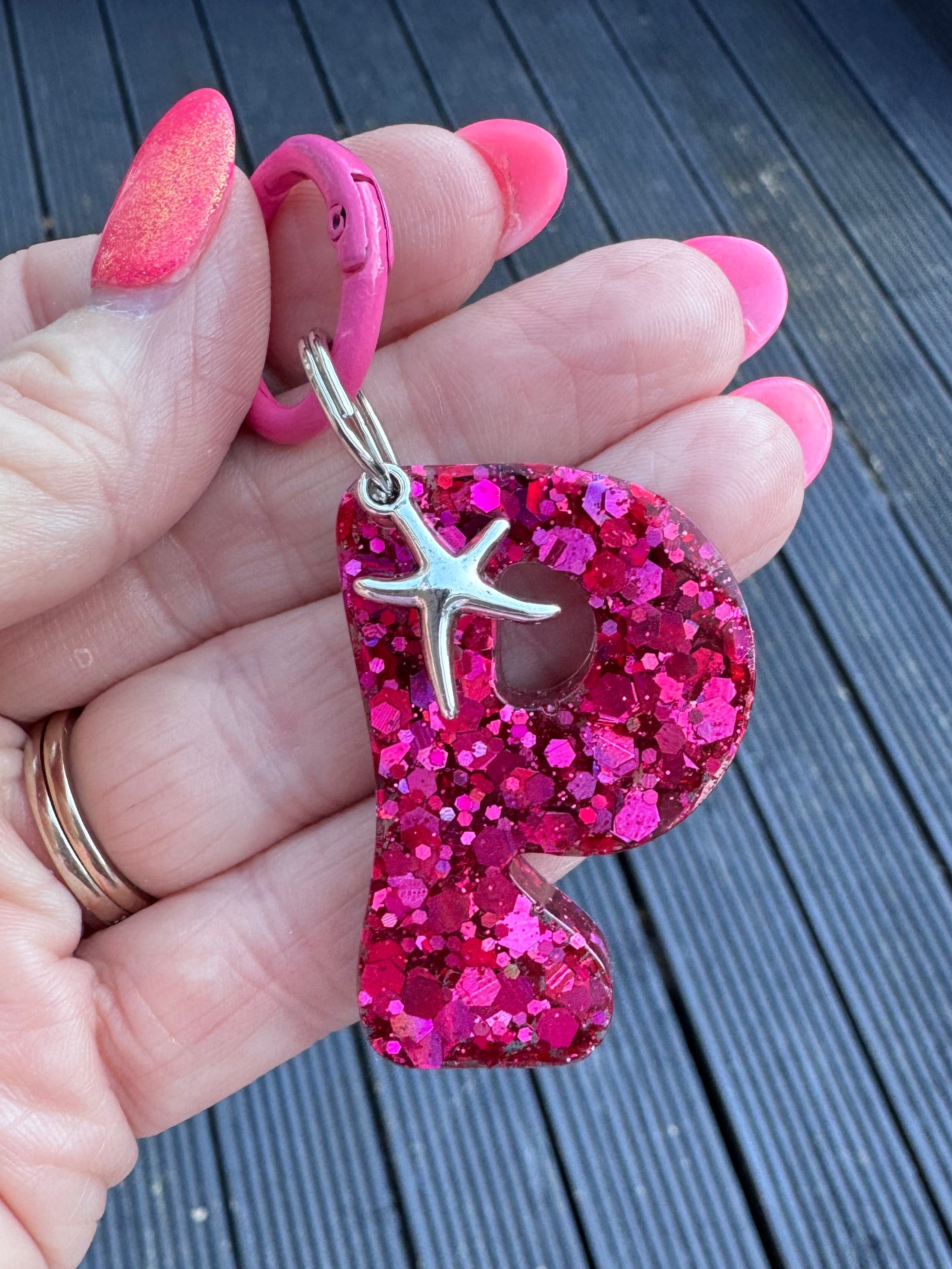 Dog ID tag Initial