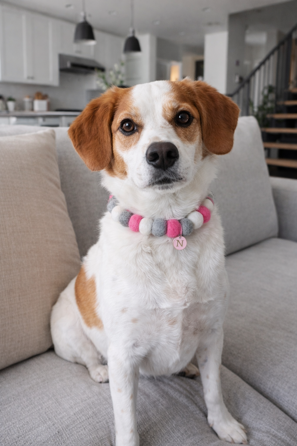 Handmade Pom Pom Collar
