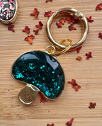 Mystic Mushroom Gold Framed Dog Tag