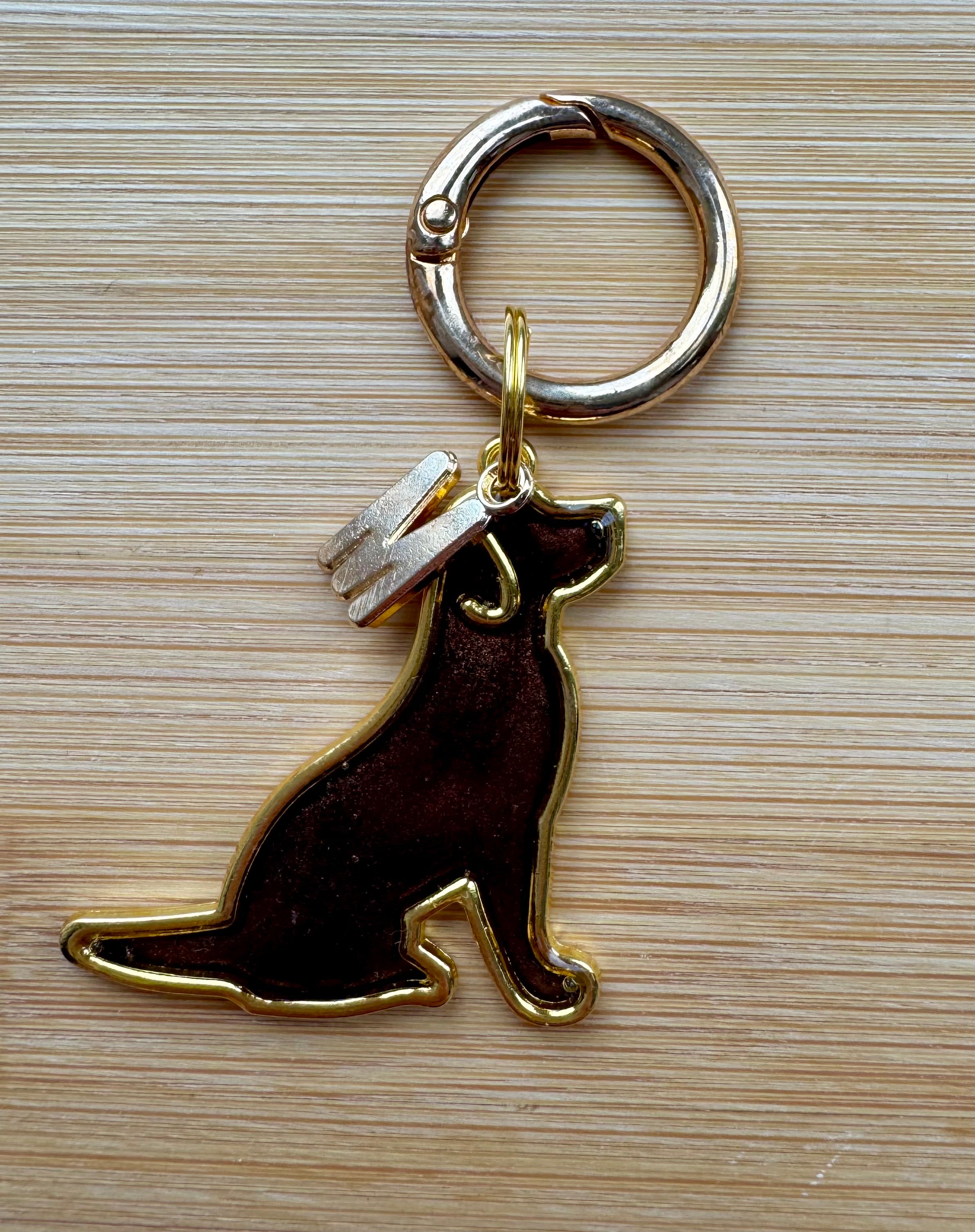 Labrador gold frame Tag