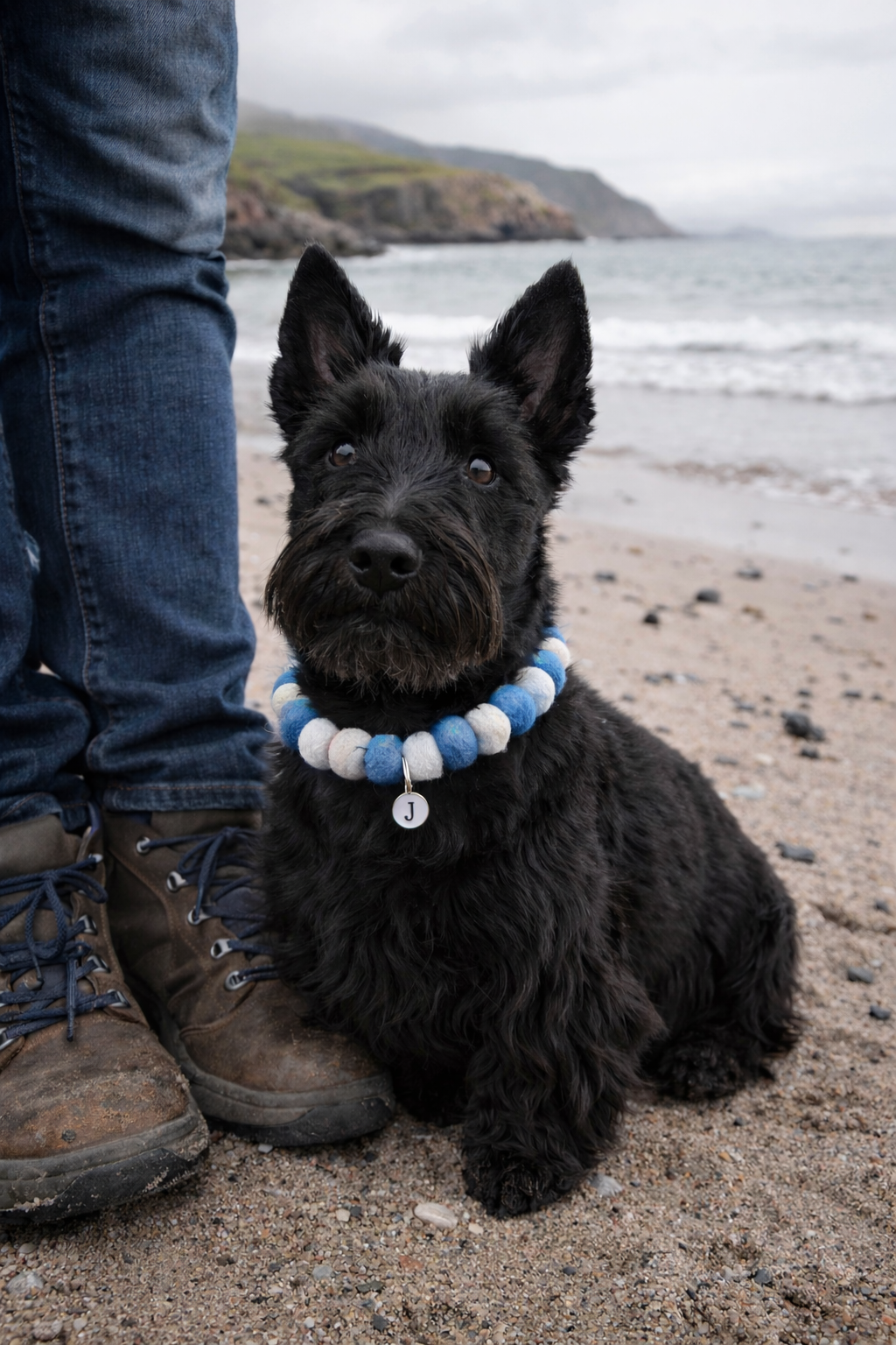 Handmade Pom Pom Collar