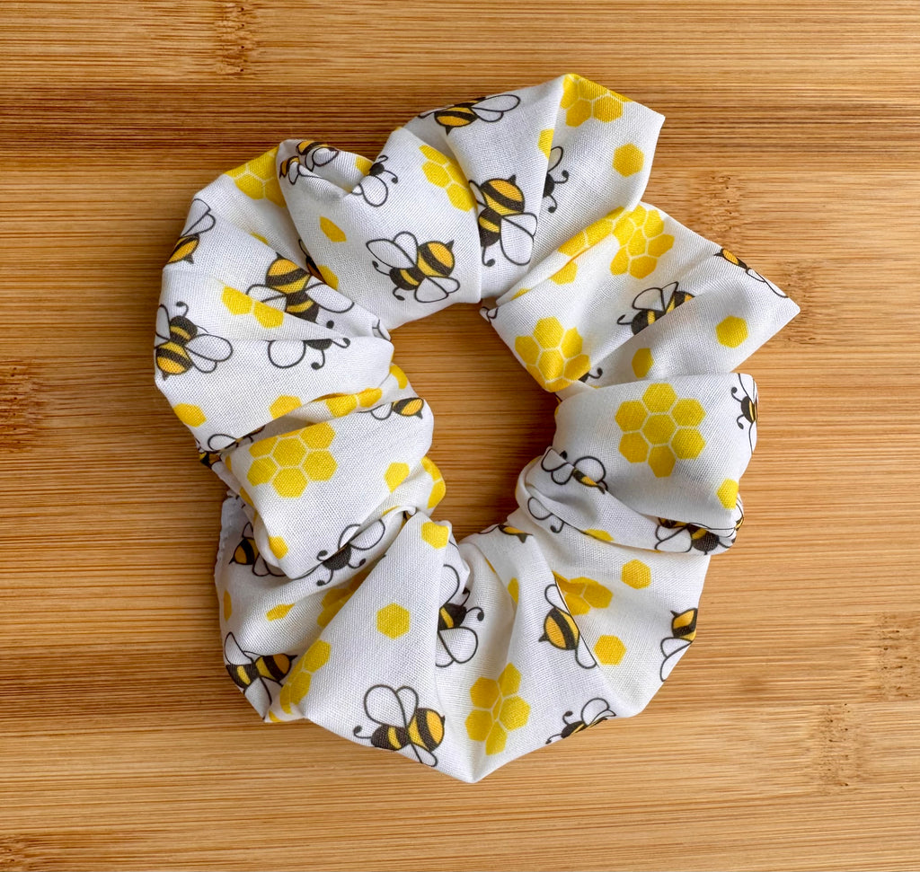 Pet Neck Tie & optional Matching hair Scrunchie - Bumblebees