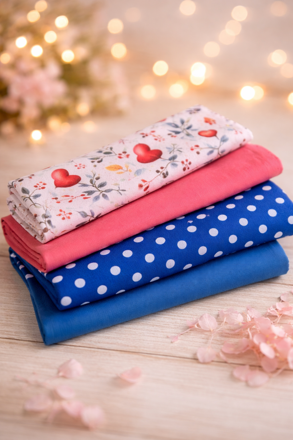 Pet Neck Tie & optional Matching hair Scrunchie - Hearts and flowers