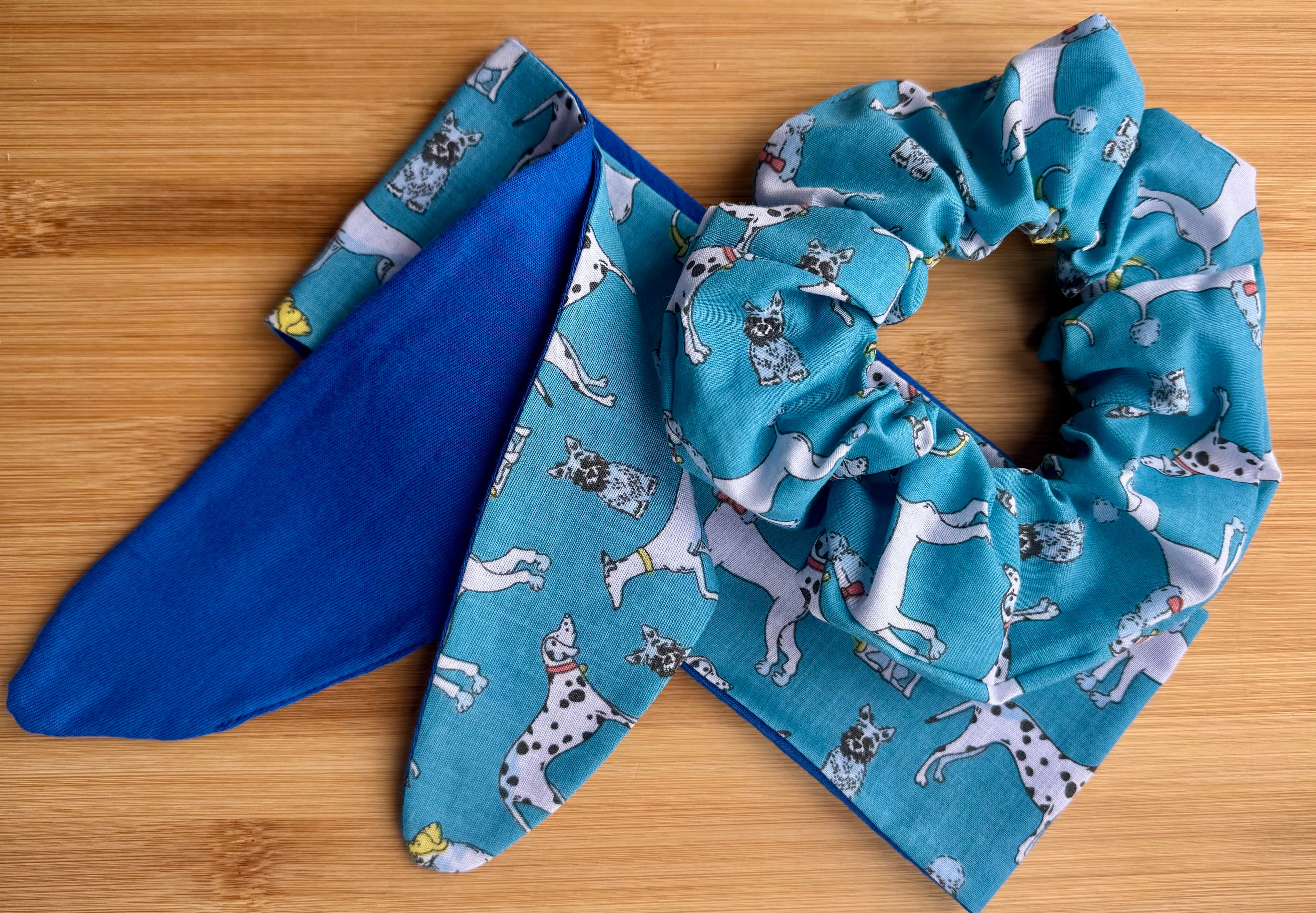 Pet Neck Tie & optional Matching hair Scrunchie - Dogs